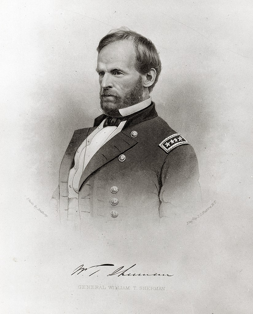 Engraving of General William T. Sherman
